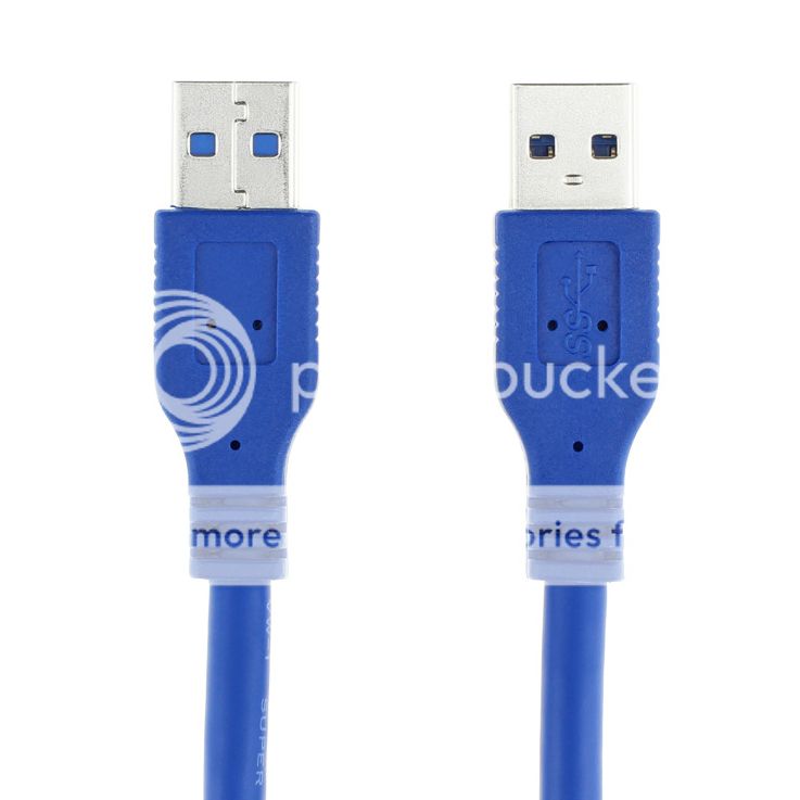 Fast USB 3.0 Super Speed Data Connection Cable Type A Male to A Male M